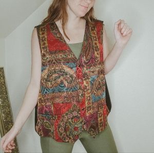 Vintage Patterned Vest 22W